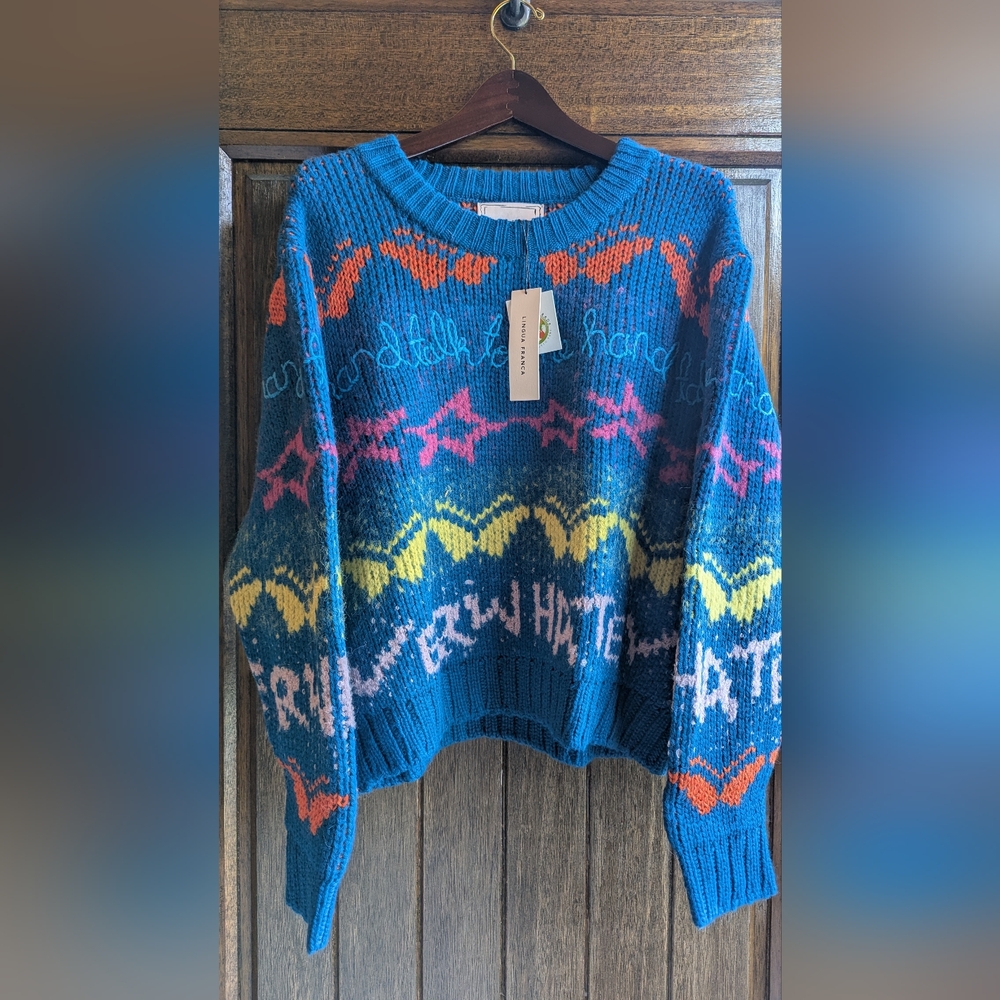 NWT Lingua Franca 'Whatever' Alpaca Blend Sweater - Picture 2 of 9